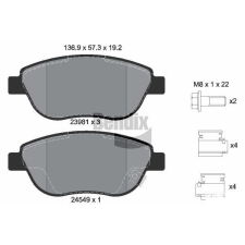 BENDIX Braking fékbetétkészlet, tárcsafék BENDIX Braking BPD1145 autóalkatrész