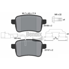 BENDIX Braking fékbetétkészlet, tárcsafék BENDIX Braking BPD1156 autóalkatrész