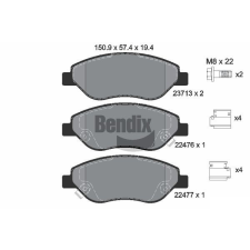 BENDIX Braking fékbetétkészlet, tárcsafék BENDIX Braking BPD1203 autóalkatrész