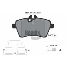 BENDIX Braking fékbetétkészlet, tárcsafék BENDIX Braking BPD1230 autóalkatrész