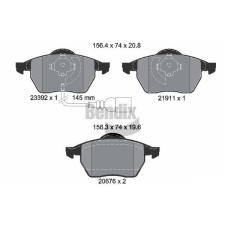 BENDIX Braking fékbetétkészlet, tárcsafék BENDIX Braking BPD1236 autóalkatrész