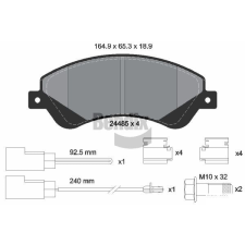BENDIX Braking fékbetétkészlet, tárcsafék BENDIX Braking BPD1275 autóalkatrész
