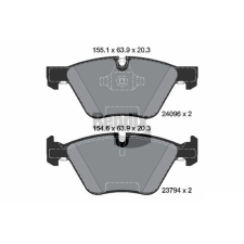 BENDIX Braking fékbetétkészlet, tárcsafék BENDIX Braking BPD1276 autóalkatrész