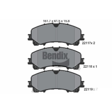 BENDIX Braking fékbetétkészlet, tárcsafék BENDIX Braking BPD1313 autóalkatrész