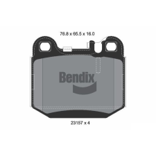 BENDIX Braking fékbetétkészlet, tárcsafék BENDIX Braking BPD1318 autóalkatrész