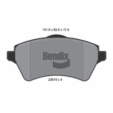 BENDIX Braking fékbetétkészlet, tárcsafék BENDIX Braking BPD1332 autóalkatrész