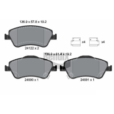 BENDIX Braking fékbetétkészlet, tárcsafék BENDIX Braking BPD1343 autóalkatrész