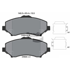 BENDIX Braking fékbetétkészlet, tárcsafék BENDIX Braking BPD1383 autóalkatrész