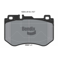 BENDIX Braking fékbetétkészlet, tárcsafék BENDIX Braking BPD1397 autóalkatrész