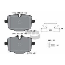 BENDIX Braking fékbetétkészlet, tárcsafék BENDIX Braking BPD1467 autóalkatrész
