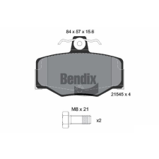 BENDIX Braking fékbetétkészlet, tárcsafék BENDIX Braking BPD1474 autóalkatrész