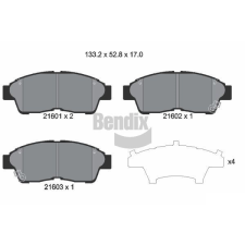 BENDIX Braking fékbetétkészlet, tárcsafék BENDIX Braking BPD1486 autóalkatrész