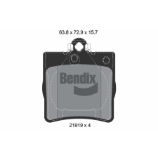 BENDIX Braking fékbetétkészlet, tárcsafék BENDIX Braking BPD1499 autóalkatrész