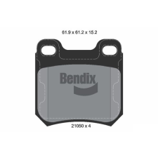 BENDIX Braking fékbetétkészlet, tárcsafék BENDIX Braking BPD1744 autóalkatrész