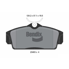 BENDIX Braking fékbetétkészlet, tárcsafék BENDIX Braking BPD1986 autóalkatrész