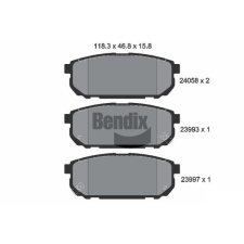 BENDIX Braking fékbetétkészlet, tárcsafék BENDIX Braking BPD2085 autóalkatrész