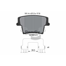 BENDIX Braking fékbetétkészlet, tárcsafék BENDIX Braking BPD2100 autóalkatrész