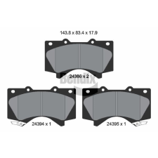 BENDIX Braking fékbetétkészlet, tárcsafék BENDIX Braking BPD2145 autóalkatrész