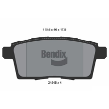 BENDIX Braking fékbetétkészlet, tárcsafék BENDIX Braking BPD2167 autóalkatrész