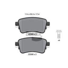 BENDIX Braking fékbetétkészlet, tárcsafék BENDIX Braking BPD2310 autóalkatrész