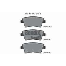 BENDIX Braking fékbetétkészlet, tárcsafék BENDIX Braking BPD2388 autóalkatrész