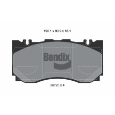 BENDIX Braking fékbetétkészlet, tárcsafék BENDIX Braking BPD2550 autóalkatrész