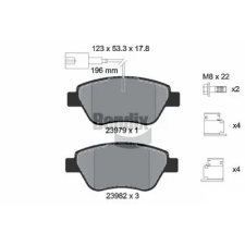 BENDIX Braking fékbetétkészlet, tárcsafék BPD1314 fékbetét