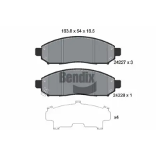 BENDIX Braking fékbetétkészlet, tárcsafék BPD1380 autóalkatrész