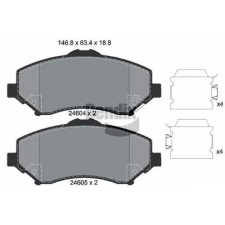 BENDIX Braking fékbetétkészlet, tárcsafék BPD1383 fékbetét