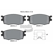 BENDIX Braking fékbetétkészlet, tárcsafék BPD1483 autóalkatrész