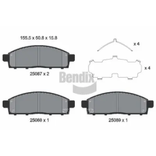 BENDIX Braking fékbetétkészlet, tárcsafék BPD1548 fékbetét
