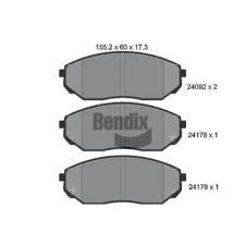 BENDIX Braking fékbetétkészlet, tárcsafék BPD2093 autóalkatrész