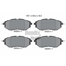 BENDIX Braking fékbetétkészlet, tárcsafék BPD2107 fékbetét