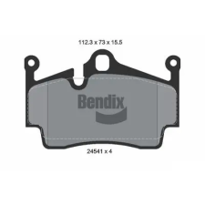 BENDIX Braking fékbetétkészlet, tárcsafék BPD2166 autóalkatrész