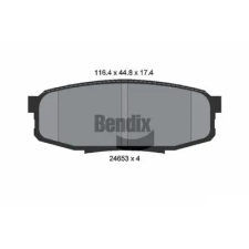 BENDIX Braking fékbetétkészlet, tárcsafék BPD2181 autóalkatrész