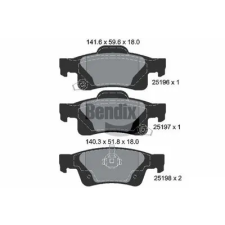 BENDIX Braking fékbetétkészlet, tárcsafék BPD2234 autóalkatrész