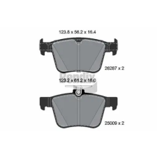 BENDIX Braking fékbetétkészlet, tárcsafék BPD2434 fékbetét