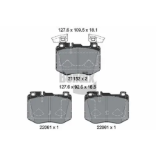 BENDIX Braking fékbetétkészlet, tárcsafék BPD2498 autóalkatrész