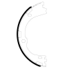 BENDIX Braking fékpofakészlet, rögzítőfék BXS1312