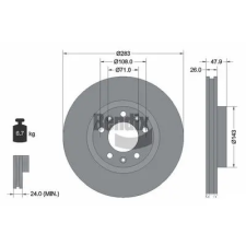 BENDIX Braking féktárcsa BDS1045 autóalkatrész