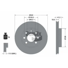 BENDIX Braking féktárcsa BDS1130 autóalkatrész