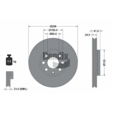 BENDIX Braking féktárcsa BDS1261 autóalkatrész