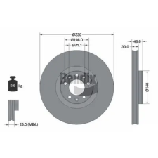 BENDIX Braking féktárcsa BDS1439 autóalkatrész