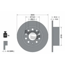 BENDIX Braking féktárcsa BDS1601 autóalkatrész