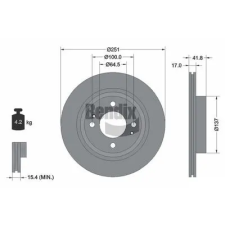 BENDIX Braking féktárcsa BDS1665 autóalkatrész