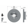 BENDIX Braking féktárcsa BDS2119
