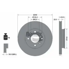 BENDIX Braking féktárcsa BDS2178 autóalkatrész