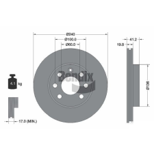 BENDIX Braking féktárcsa BENDIX Braking BDS1130 féktárcsa