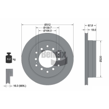 BENDIX Braking féktárcsa BENDIX Braking BDS1289 féktárcsa
