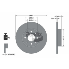 BENDIX Braking féktárcsa BENDIX Braking BDS1317 féktárcsa